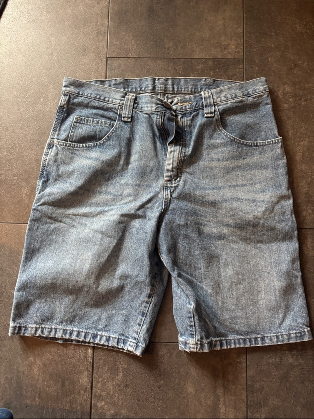 Wrangler Light Blue Denim Jean Shorts